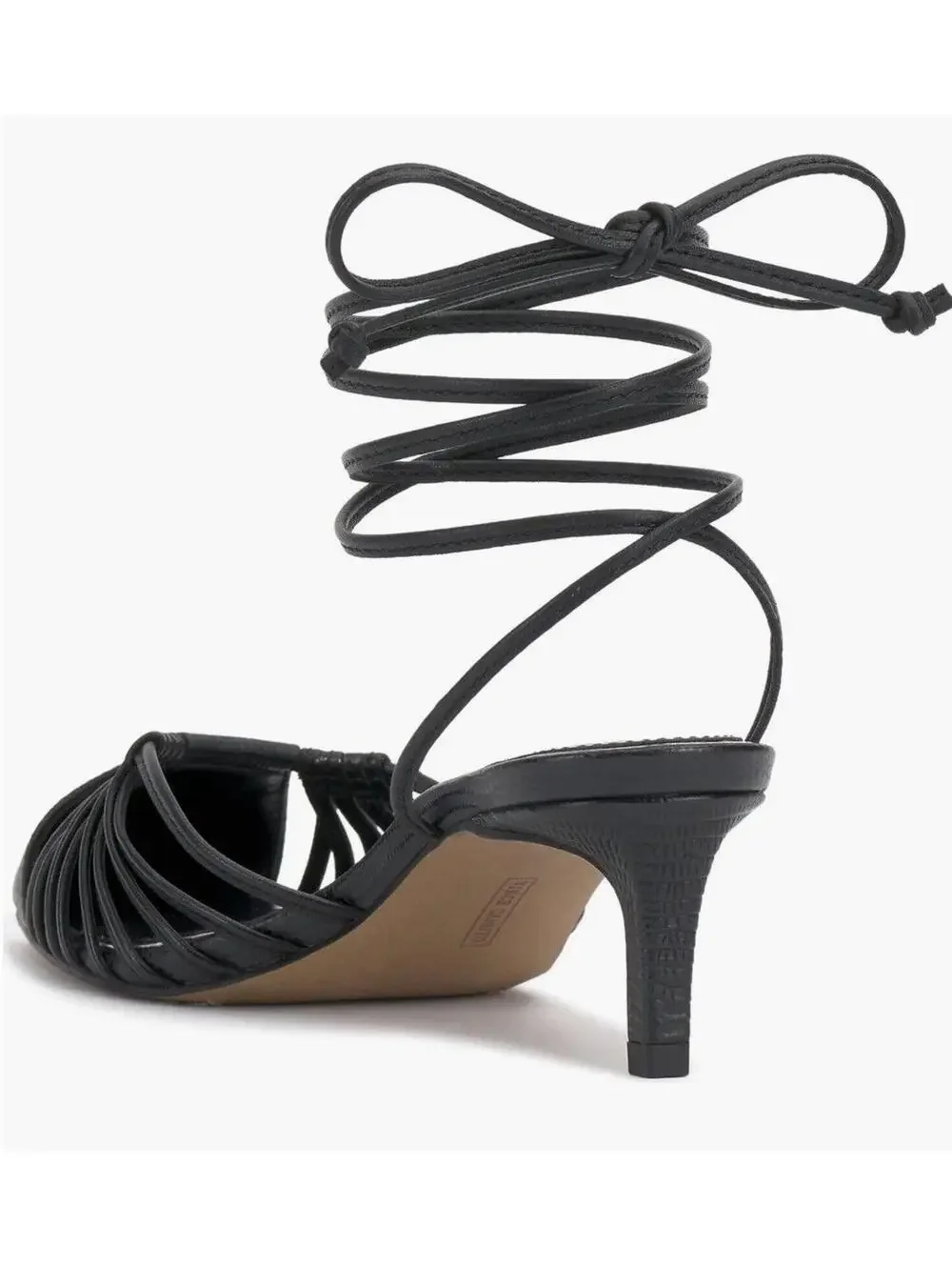 (RC) Vince Camuto Kota Ankle Wrap Pointed Toe Pump Women's Size 9M Black New